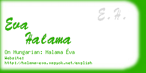 eva halama business card